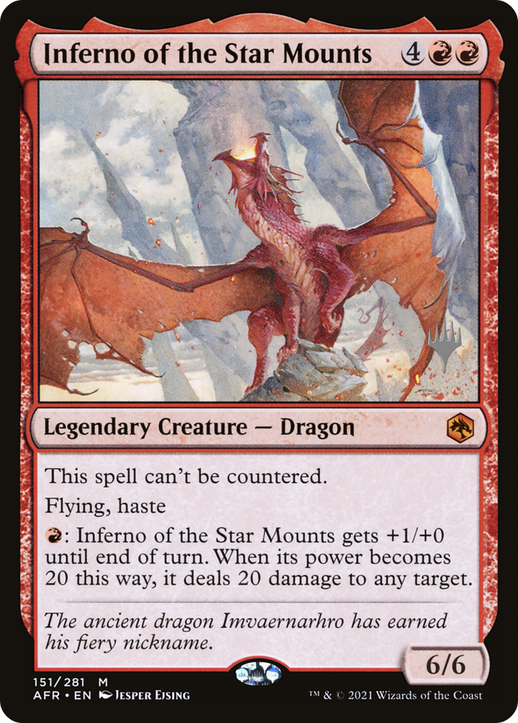 Inferno of the Star Mounts (PPAFR-151P) - Adventures in the Forgotten Realms Promos Foil (Promo Pack)