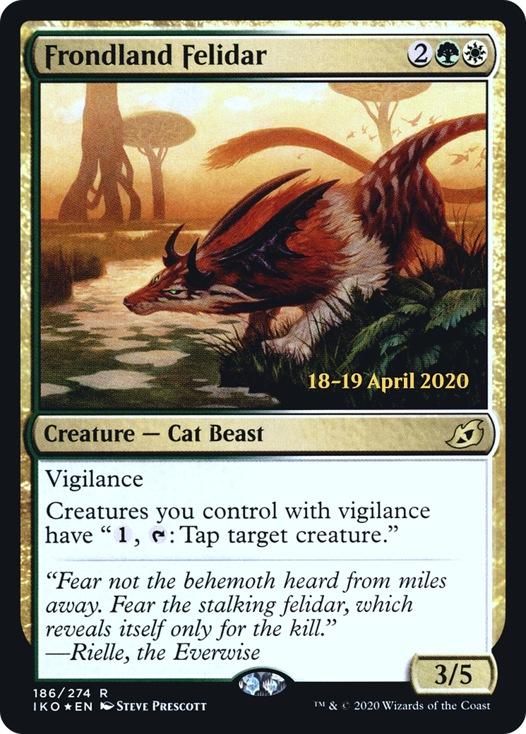 Frondland Felidar (PRE-186S) - Ikoria: Lair of Behemoths Promos (Prerelease) Foil
