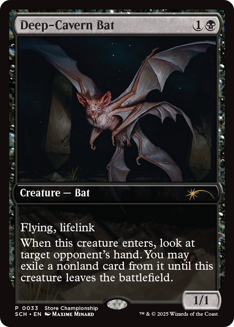 Deep-Cavern Bat (GAME-033) - Game Day & Store Championship Promos