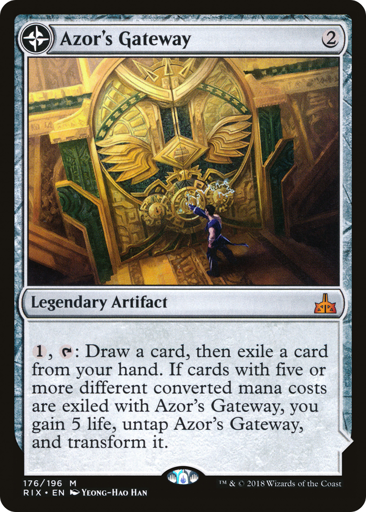 Azor's Gateway // Sanctum of the Sun (RIX-176) - Rivals of Ixalan: (compasslanddfc) Foil