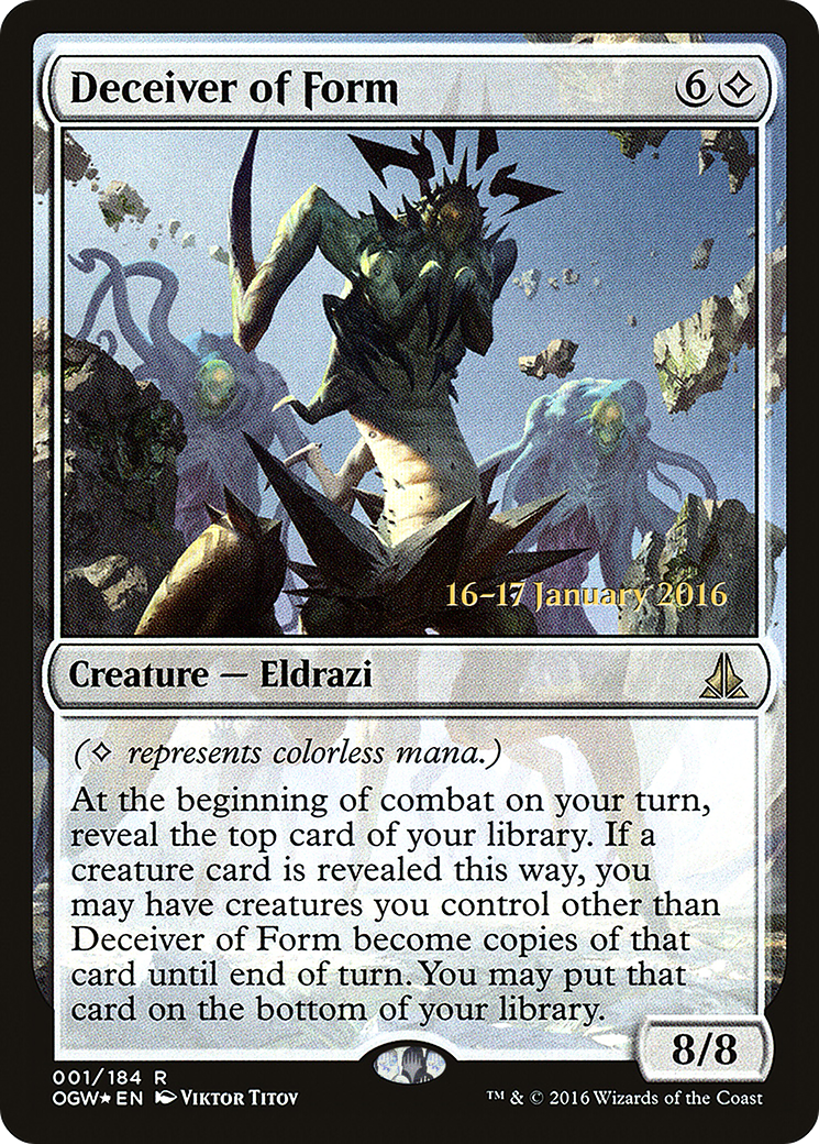 Deceiver of Form (PRE-01S) - Oath of the Gatewatch Promos (Prerelease) Foil