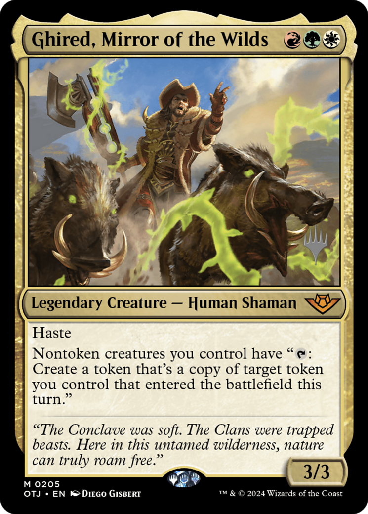 Ghired, Mirror of the Wilds (PPOTJ-205) - Outlaws of Thunder Junction Promos Foil (Promo Pack)