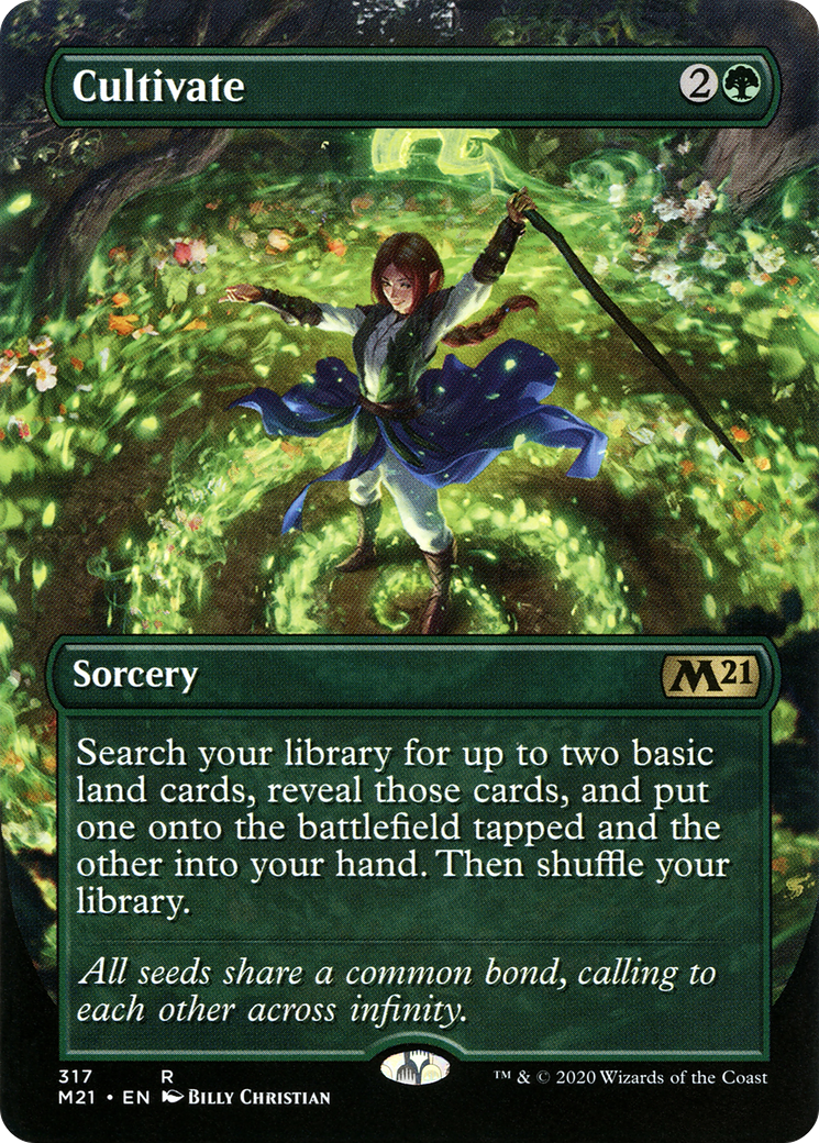 Cultivate (Borderless)(M21-317) - Core Set 2021 Foil