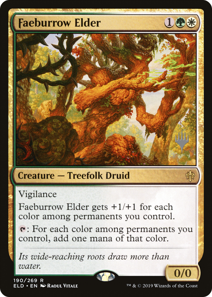 Faeburrow Elder (PPELD-190P) - Throne of Eldraine Promos (Promo Pack)
