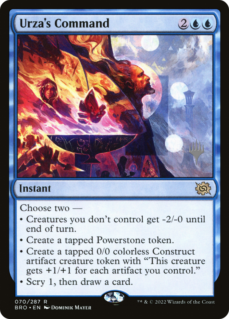 Urza's Command (PPBRO-070) - The Brothers' War Promos Foil (Promo Pack)