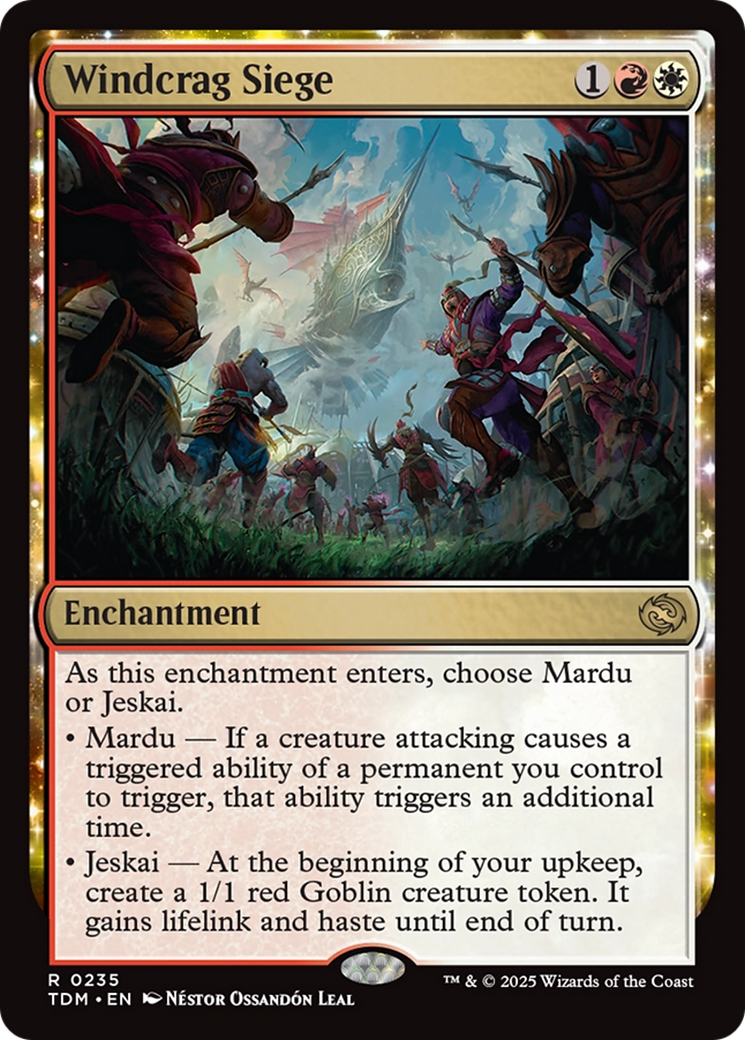 Windcrag Siege (TDM-235) - Tarkir: Dragonstorm Foil