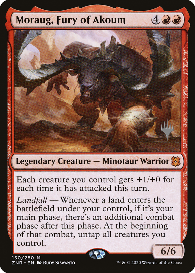 Moraug, Fury of Akoum (PPZNR-150) - Zendikar Rising Promos Foil (Promo Pack)
