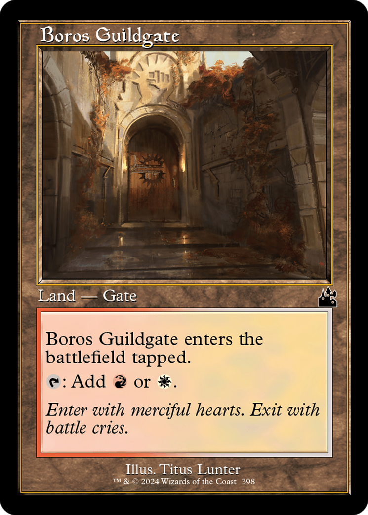 Boros Guildgate (Retro Frame) (RVR-398) - Ravnica Remastered Foil