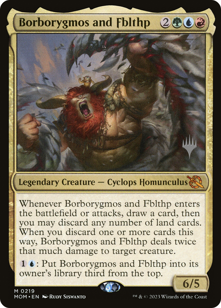 Borborygmos and Fblthp (PPMOM-219P) - March of the Machine Promos (Promo Pack)