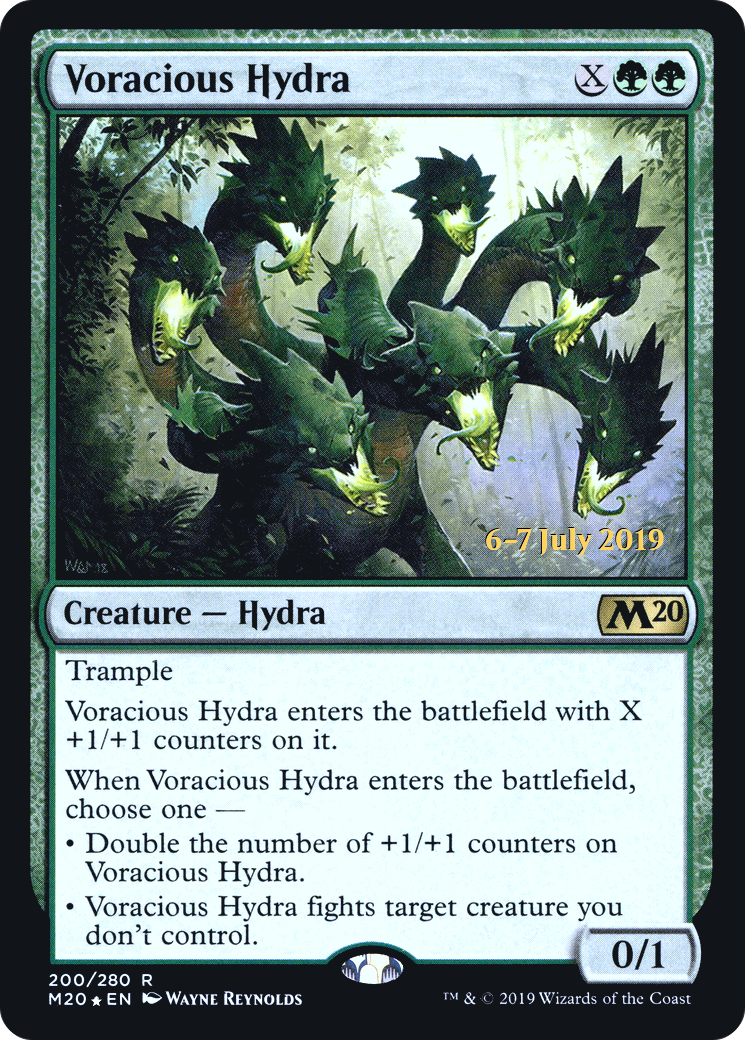 Voracious Hydra (PRE-200S) - Core Set 2020 Promos (Prerelease) Foil