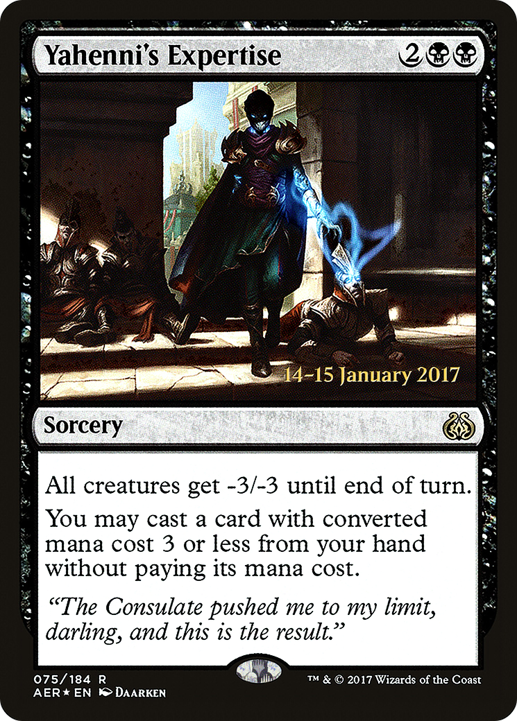 Yahenni's Expertise (PRE-75S) - Aether Revolt Promos (Prerelease) Foil