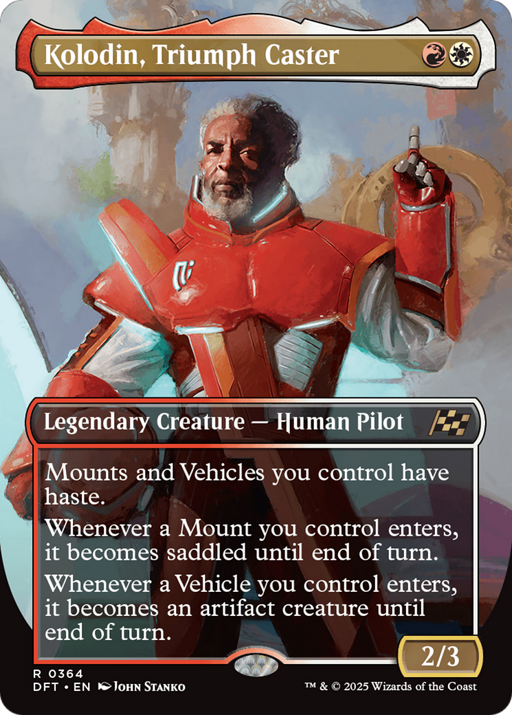 Kolodin, Triumph Caster (Borderless) (DFT-364) - Aetherdrift (Borderless) Foil