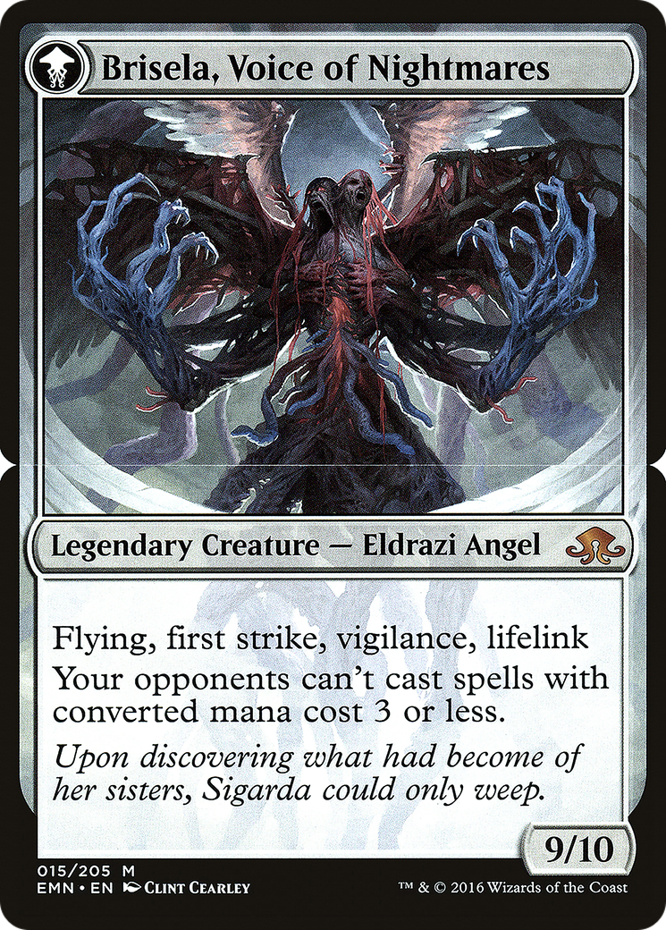 Brisela, Voice of Nightmares (PEMN-15BS) - Eldritch Moon Promos: (mooneldrazidfc) (Prerelease) Foil