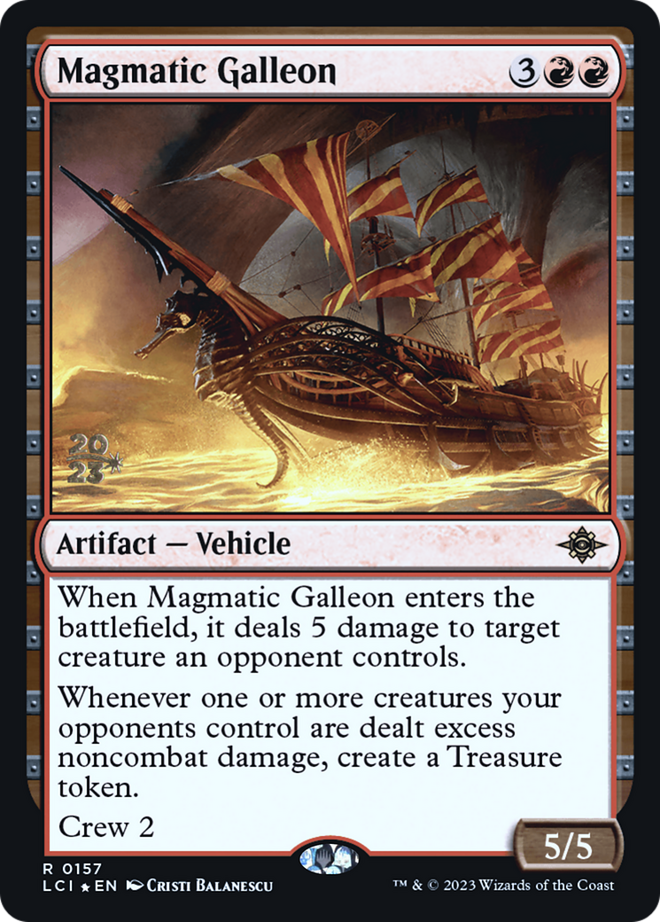 Magmatic Galleon (PRE-157S) - The Lost Caverns of Ixalan Promos Foil