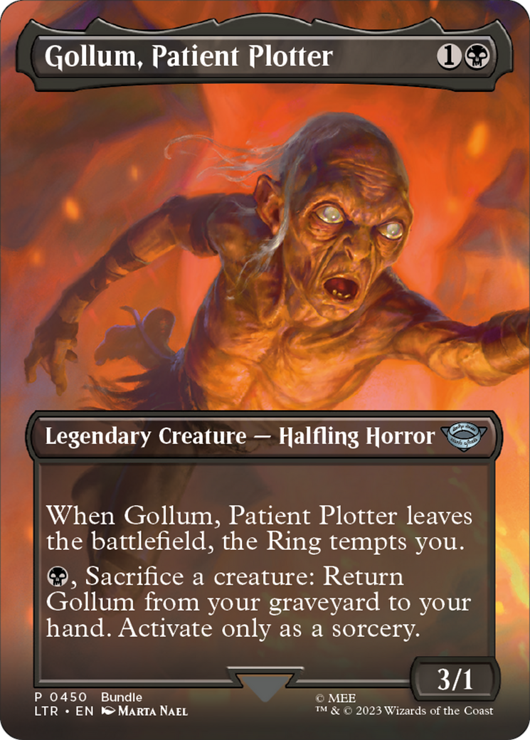 Gollum, Patient Plotter (Borderless) (LTR Bundle) (UMP-450) - The Lord of the Rings: Tales of Middle-earth (Borderless) Foil