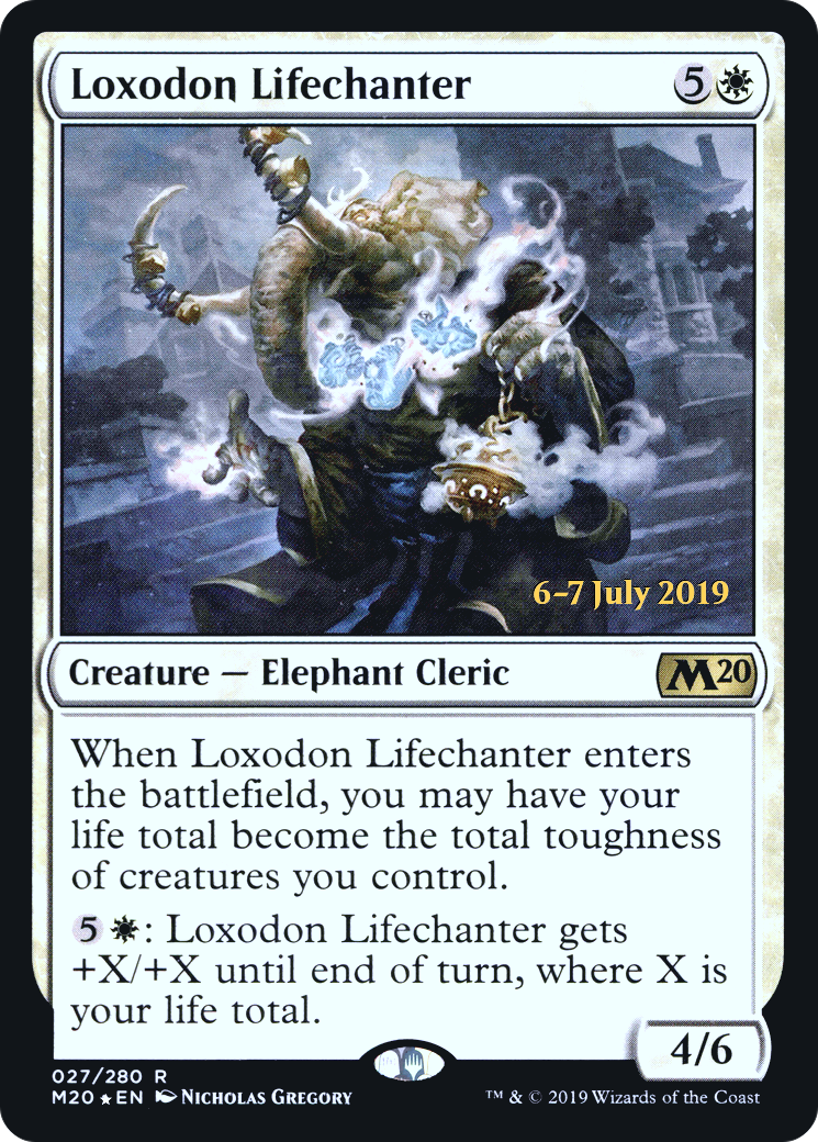 Loxodon Lifechanter (PRE-27S) - Core Set 2020 Promos (Prerelease) Foil