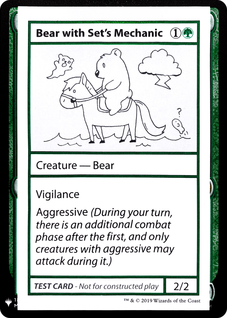 Bear with Set's Mechanic (CMB1-071) - Mystery Booster Playtest Cards 2019