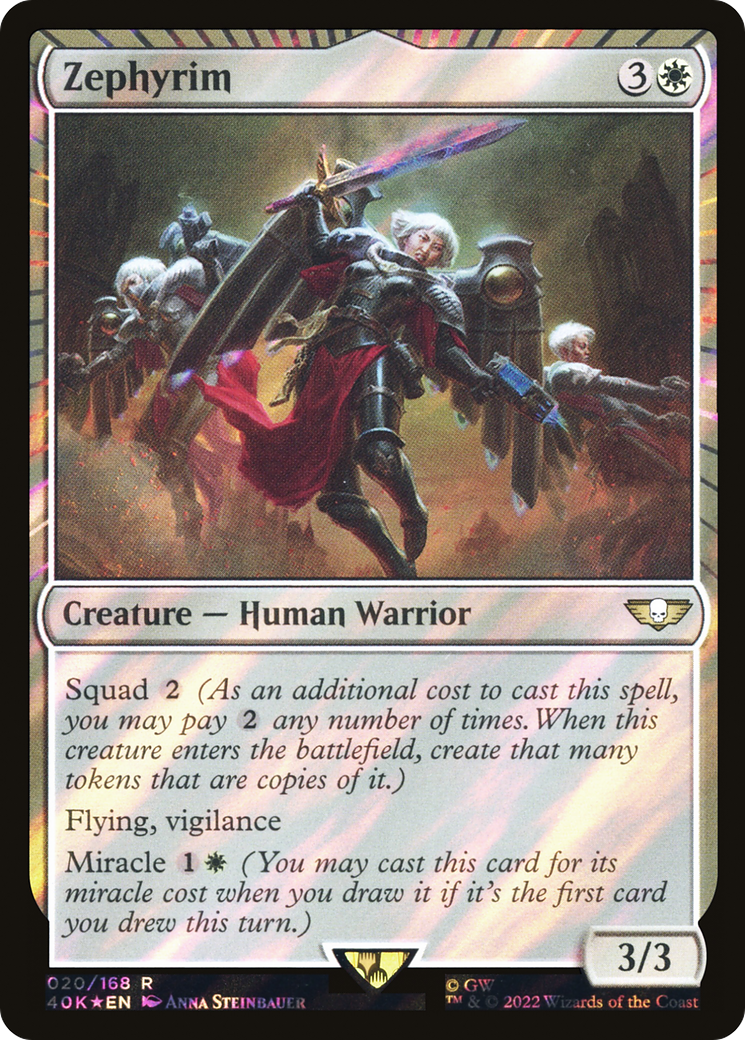 Zephyrim (Surge Foil) (40K-20★) - Warhammer 40,000 Commander: (miracle) Foil