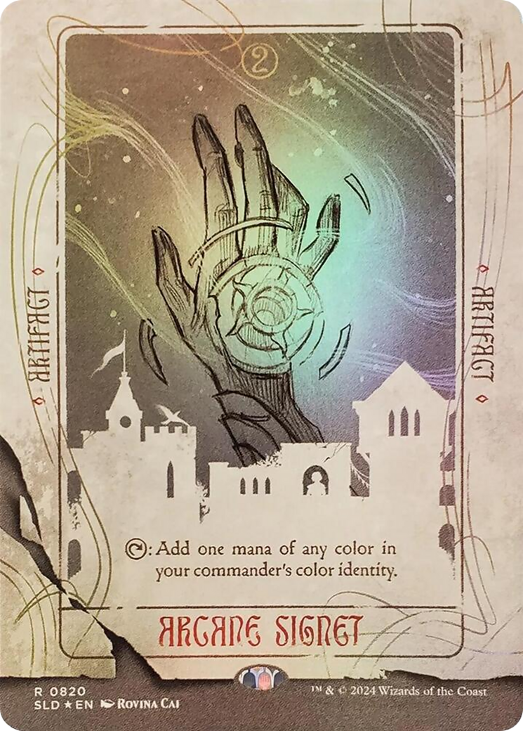 Arcane Signet (Borderless)(SLD-820★) - Secret Lair Drop Foil