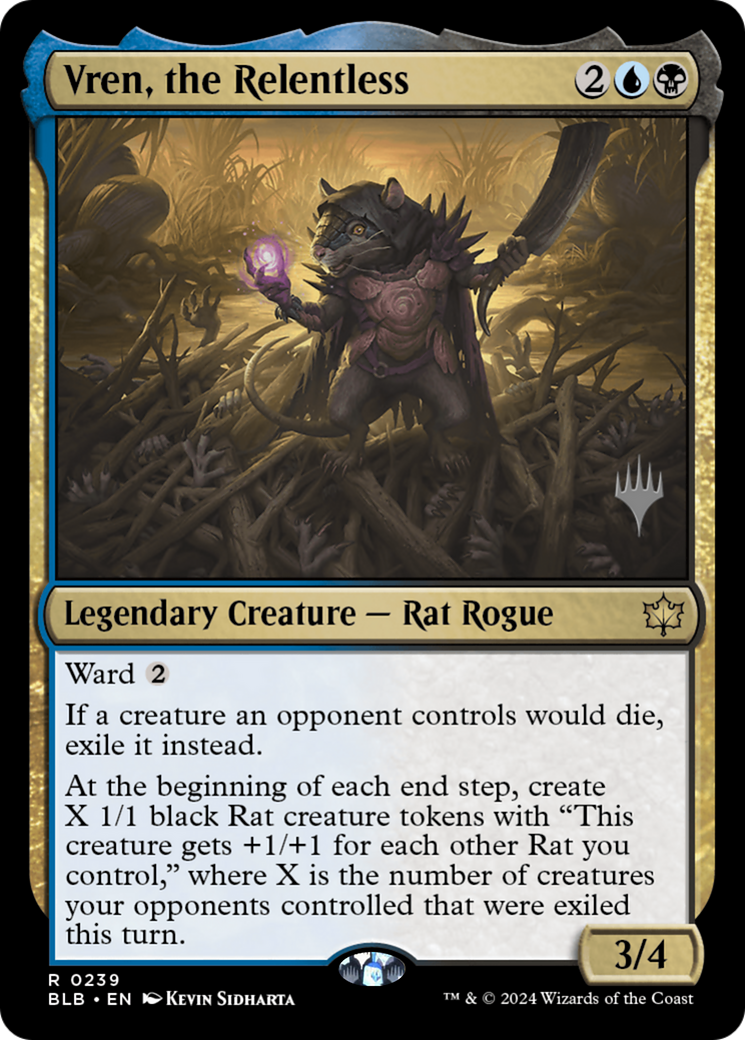 Vren, the Relentless (PPBLB-239) - Bloomburrow Promos Foil (Promo Pack)