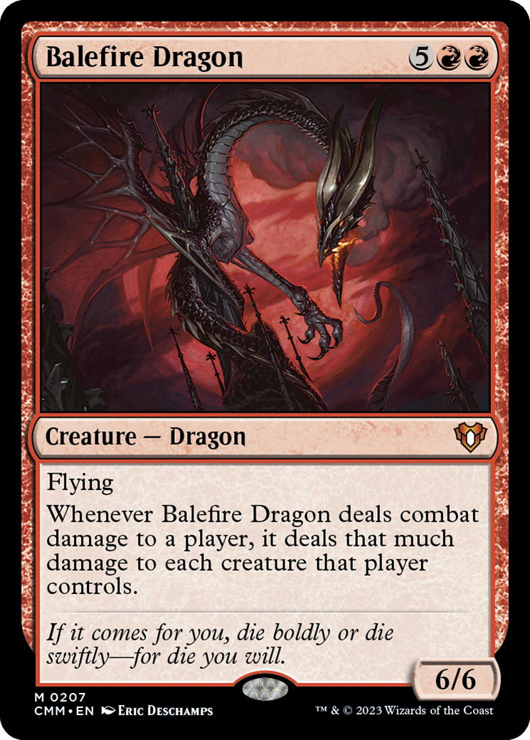 Balefire Dragon (CMM-207) - Commander Masters