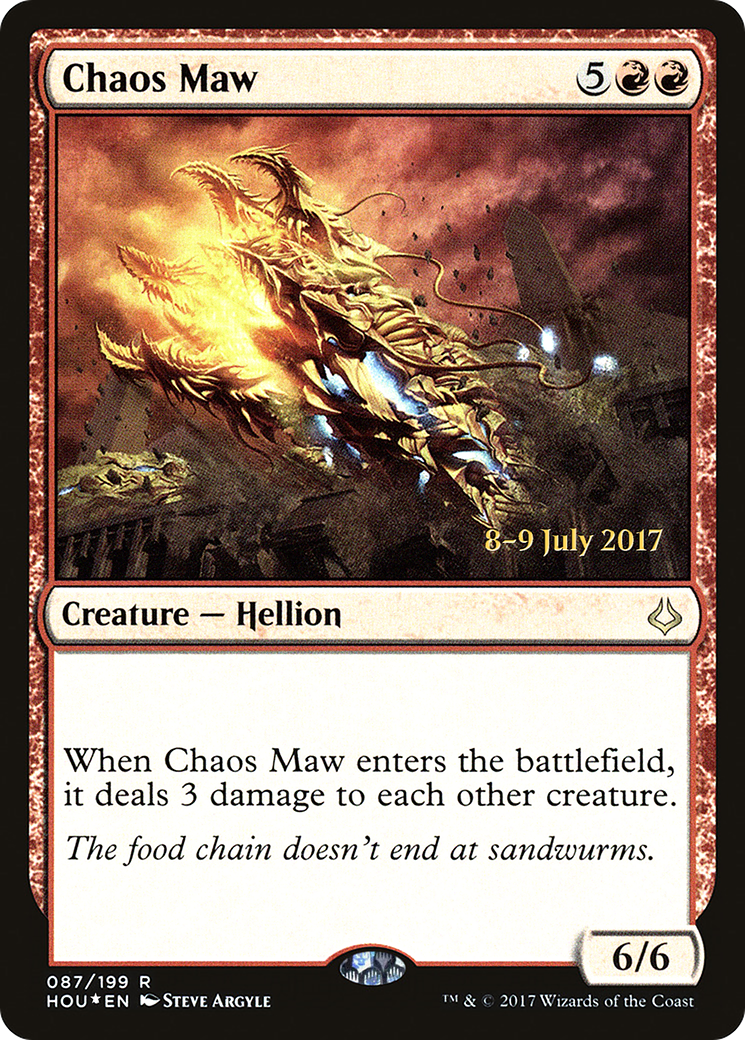 Chaos Maw (PRE-87S) - Hour of Devastation Promos (Prerelease) Foil