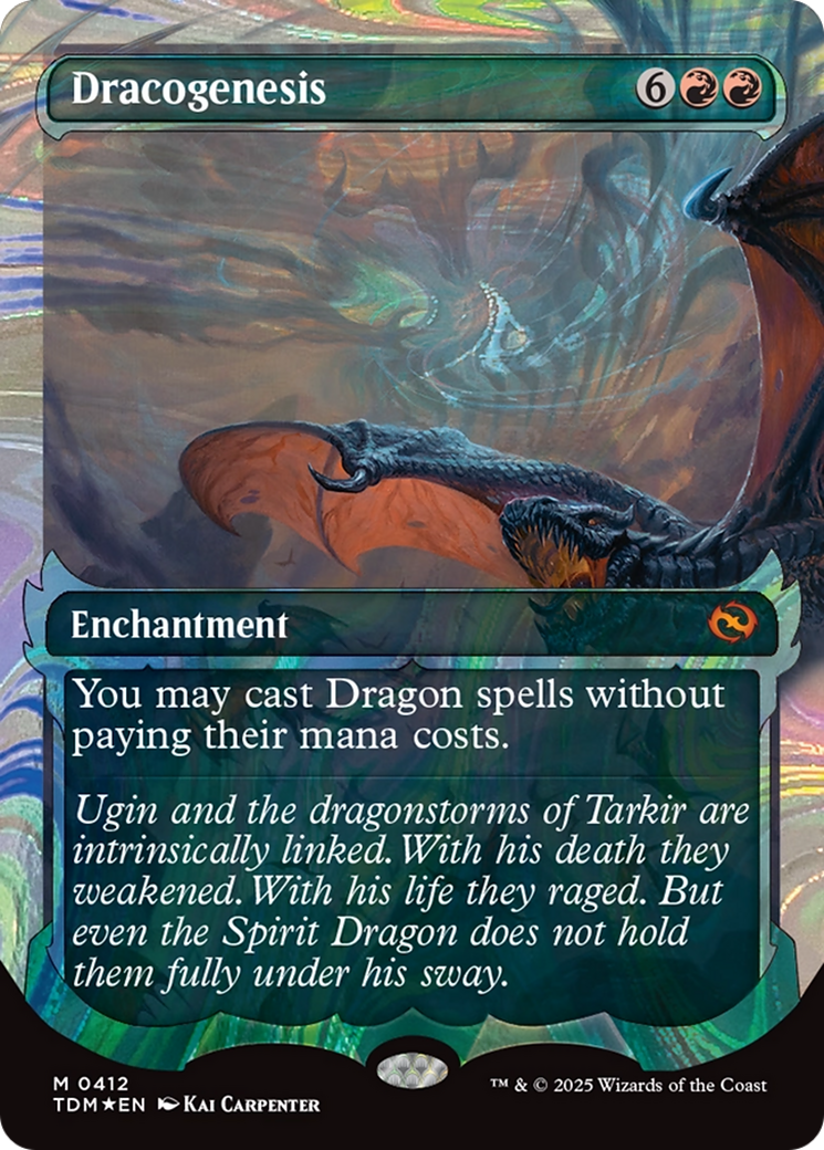 Dracogenesis (0412) (Showcase) (Halo Foil) (TDM-412) - Tarkir: Dragonstorm: (Showcase) Foil