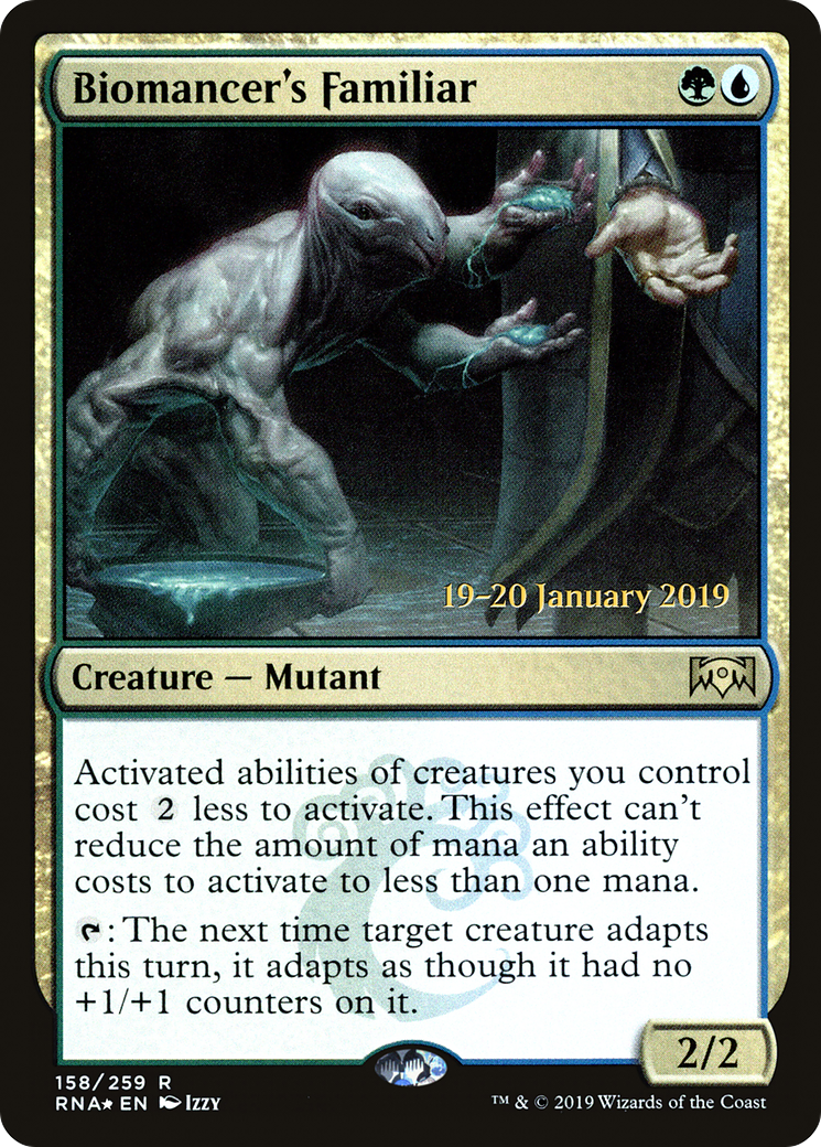 Biomancer's Familiar (PRE-158S) - Ravnica Allegiance Promos (Prerelease) Foil