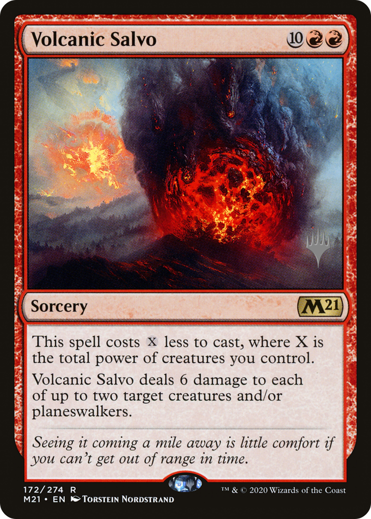Volcanic Salvo (PPM21-172P) - Core Set 2021 Promos (Promo Pack)