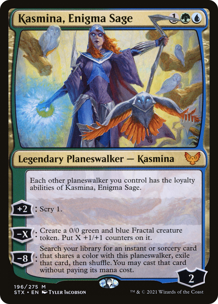 Kasmina, Enigma Sage (PPSTX-196P) - Strixhaven: School of Mages Promos Foil (Promo Pack)