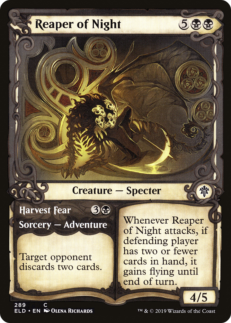 Reaper of Night // Harvest Fear (ELD-289) - Throne of Eldraine: (Showcase)