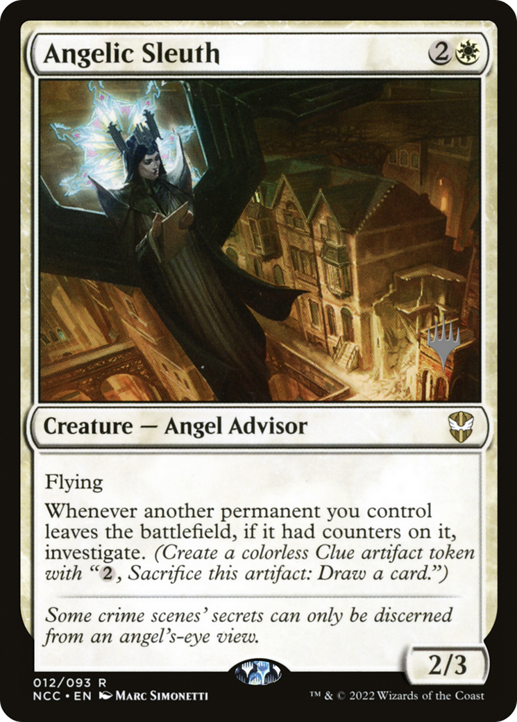 Angelic Sleuth (PPSNC-012) - New Capenna Commander Promos Foil (Promo Pack)