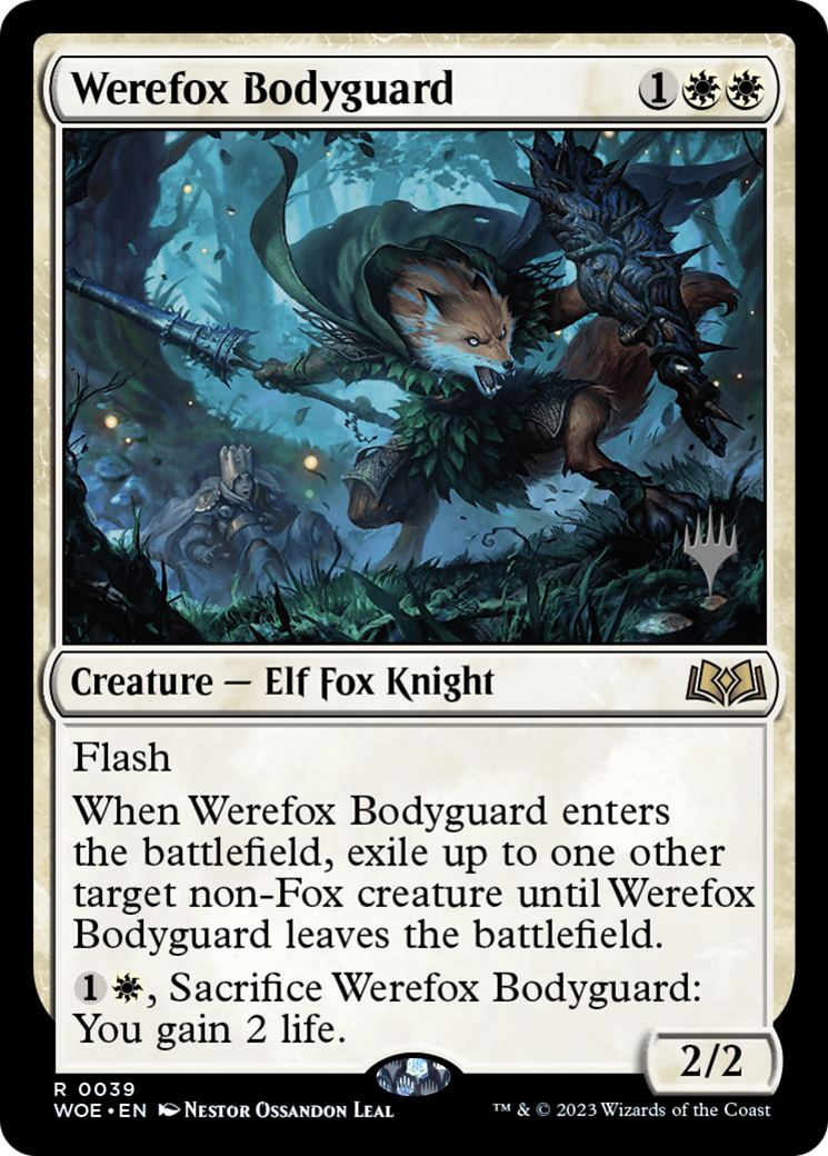 Werefox Bodyguard (PPWOE-039) - Wilds of Eldraine Promos (Promo Pack) Foil