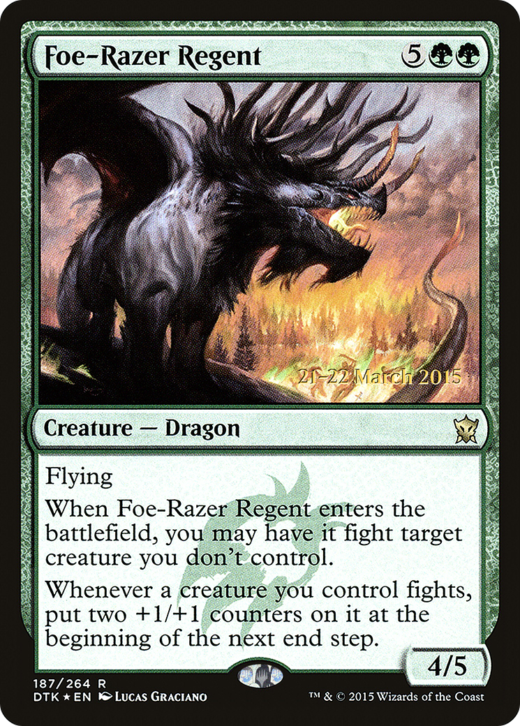 Foe-Razer Regent (PRE-187S) - Dragons of Tarkir Promos (Prerelease) Foil