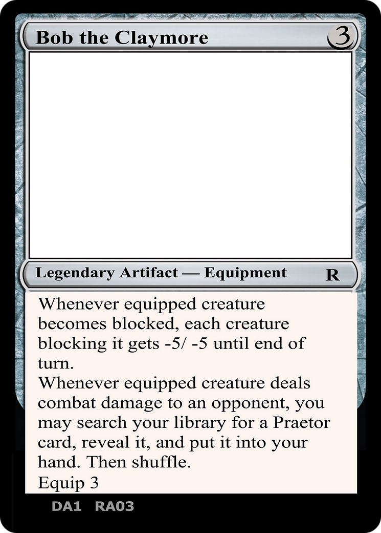 Bob the Claymore (UNK-RA03A) - Unknown Event (Playtest)