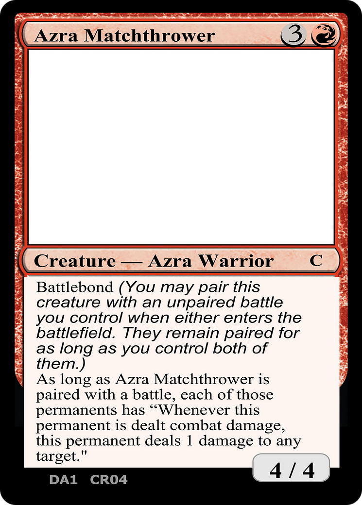 Azra Matchthrower (UNK-CR04A) - Unknown Event (Playtest)