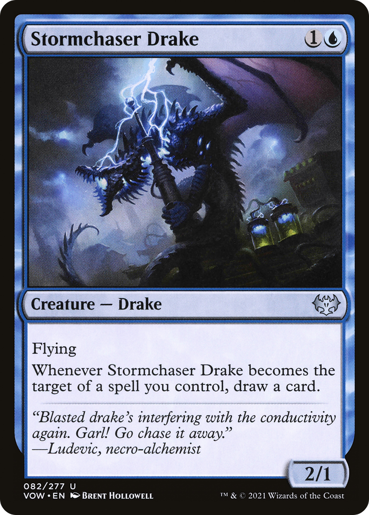 Stormchaser Drake (VOW-082) - Innistrad: Crimson Vow Foil