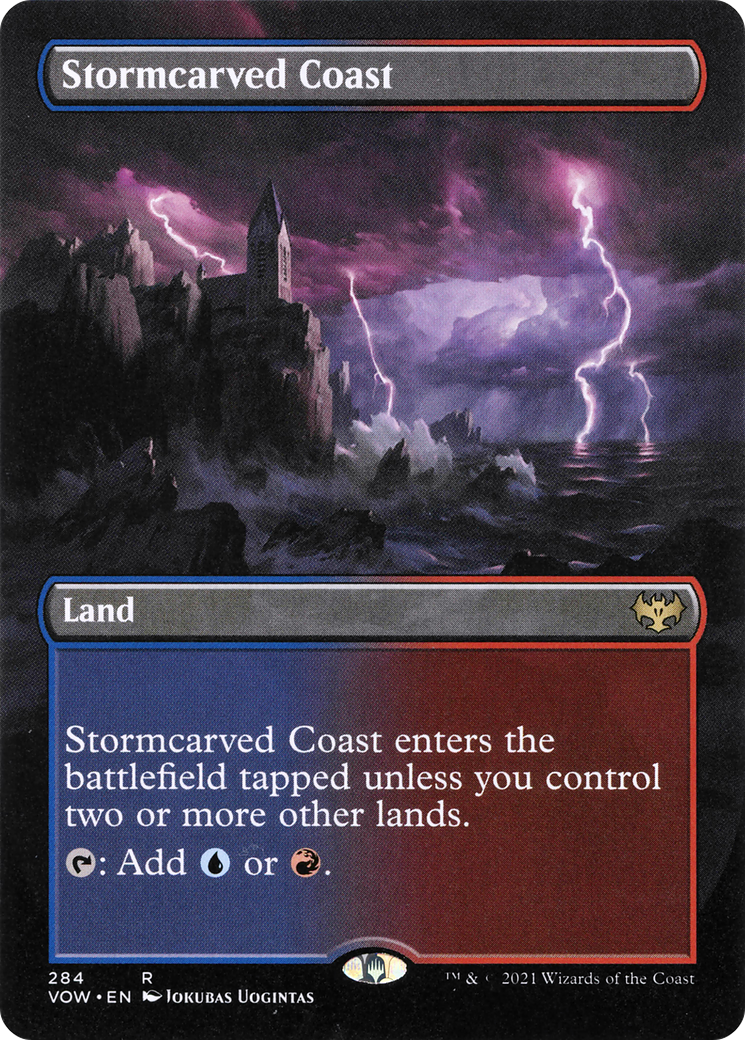 Stormcarved Coast (Borderless)(VOW-284) - Innistrad: Crimson Vow Foil