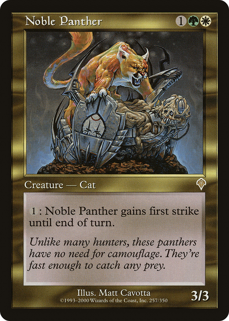 Noble Panther (INV-257) - Invasion Foil