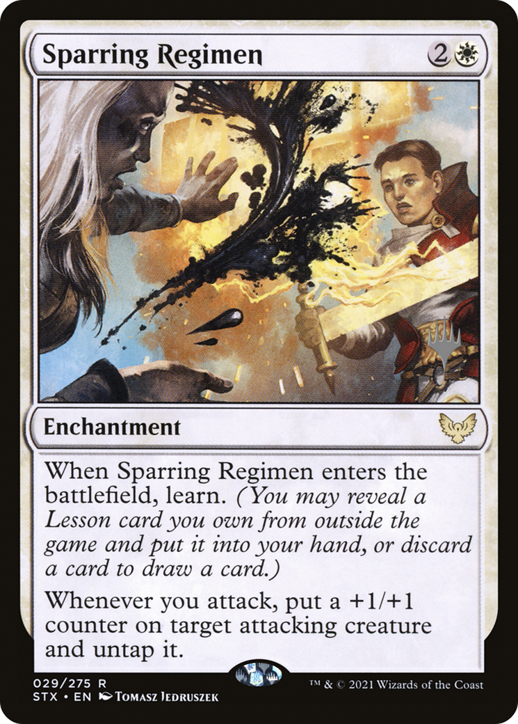 Sparring Regimen (PPSTX-029) - Strixhaven: School of Mages Promos (Promo Pack)