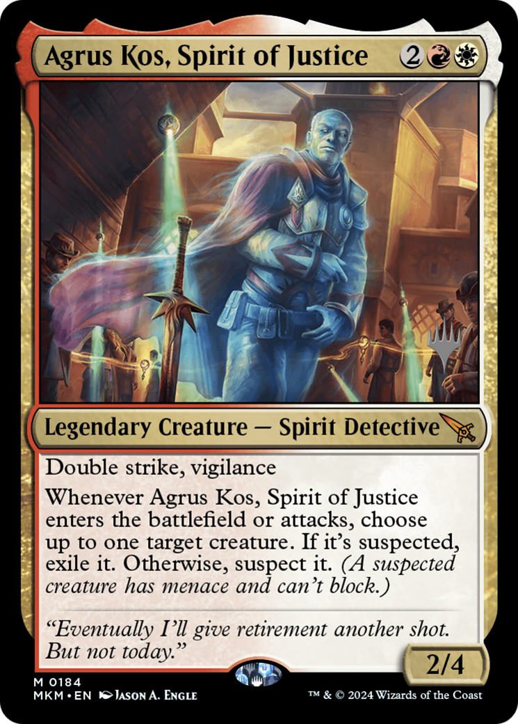 Agrus Kos, Spirit of Justice (PPMKM-184) - Murders at Karlov Manor Promos Foil (Promo Pack)