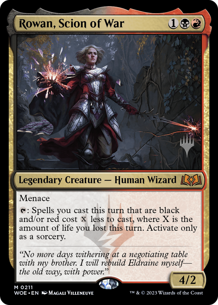Rowan, Scion of War (PPWOE-211) - Wilds of Eldraine Promos (Promo Pack)