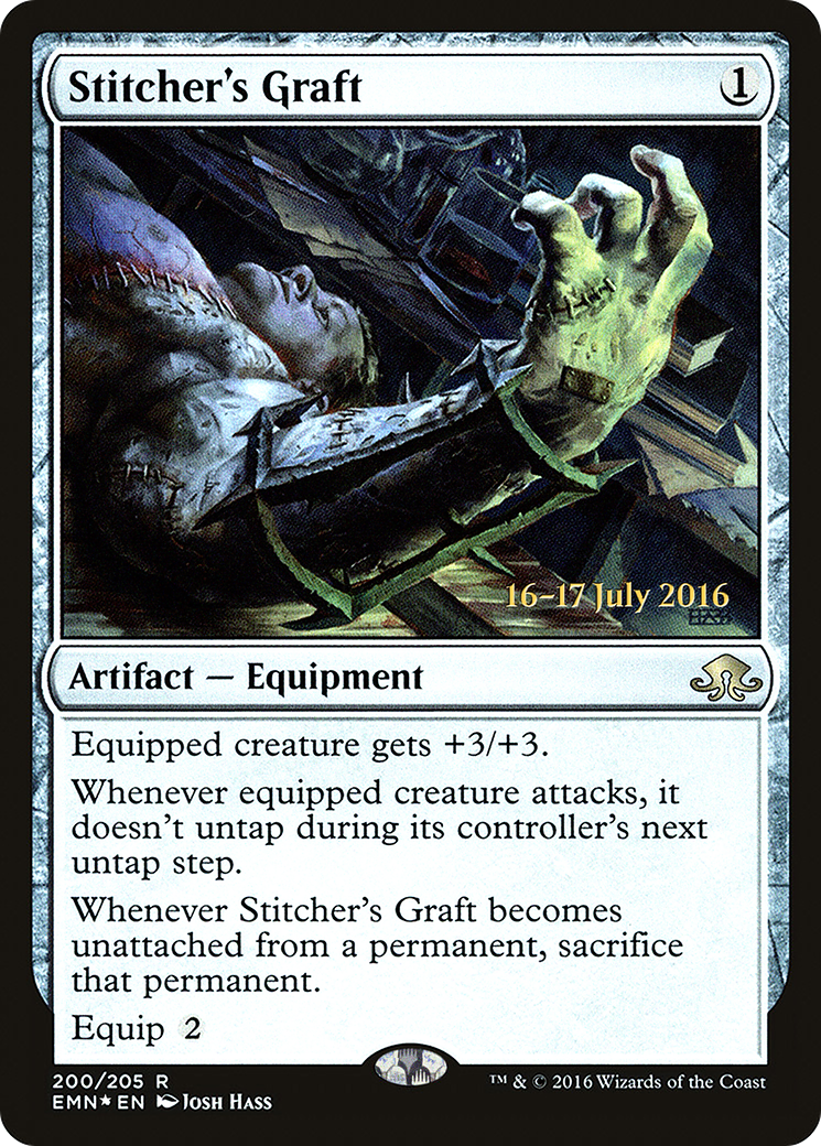 Stitcher's Graft (PRE-200S) - Eldritch Moon Promos (Prerelease) Foil
