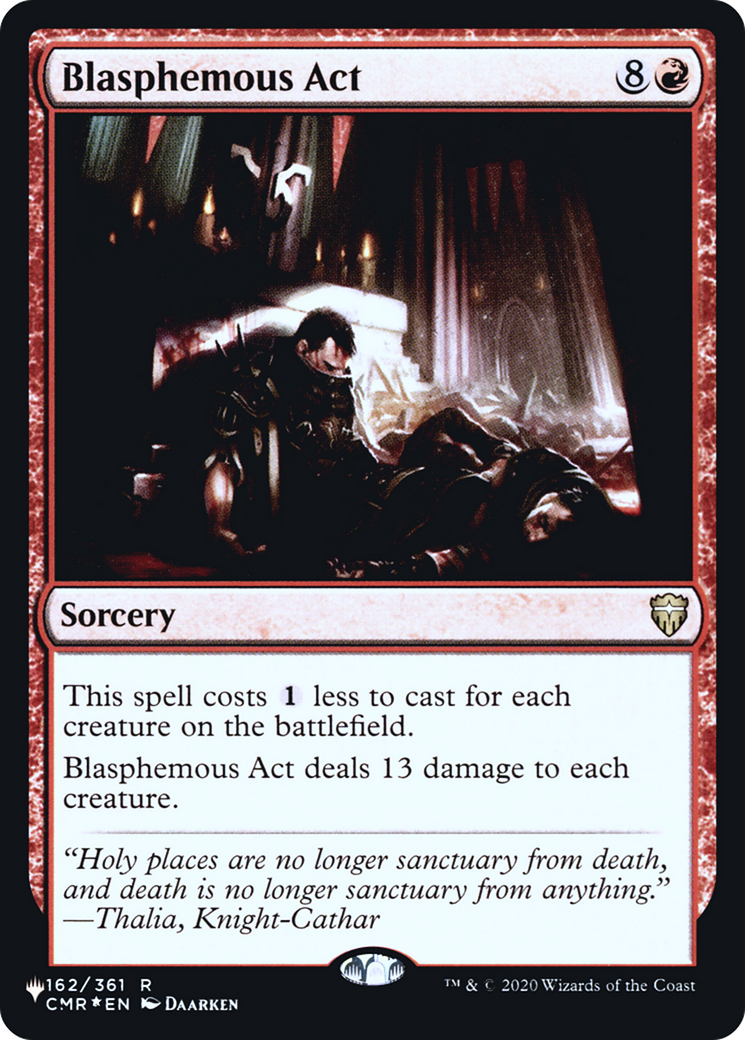 Blasphemous Act (LIST-CMR-162) - The List Foil