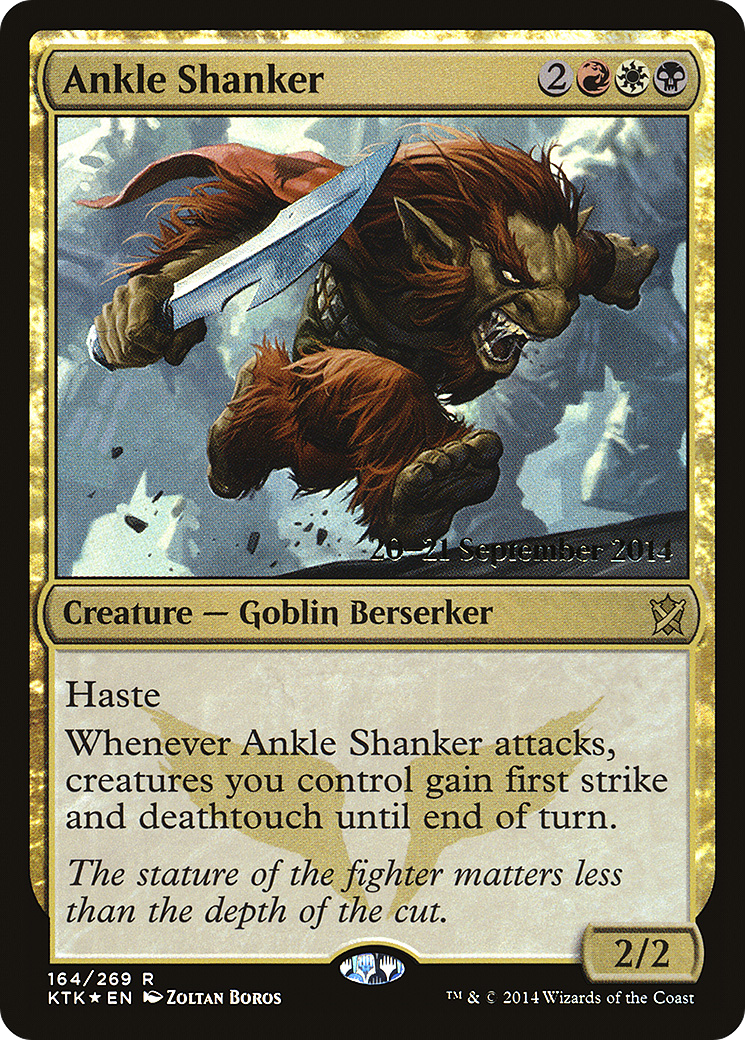 Ankle Shanker (PRE-164S) - Khans of Tarkir Promos (Prerelease) Foil