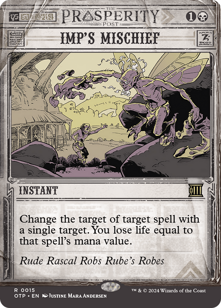 Imp's Mischief (Borderless)(OTP-015) - Breaking News: (Showcase) Foil