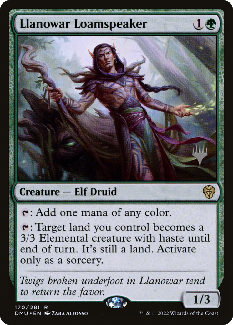 Llanowar Loamspeaker (PPDMU-170P) - Dominaria United Promos (Promo Pack)