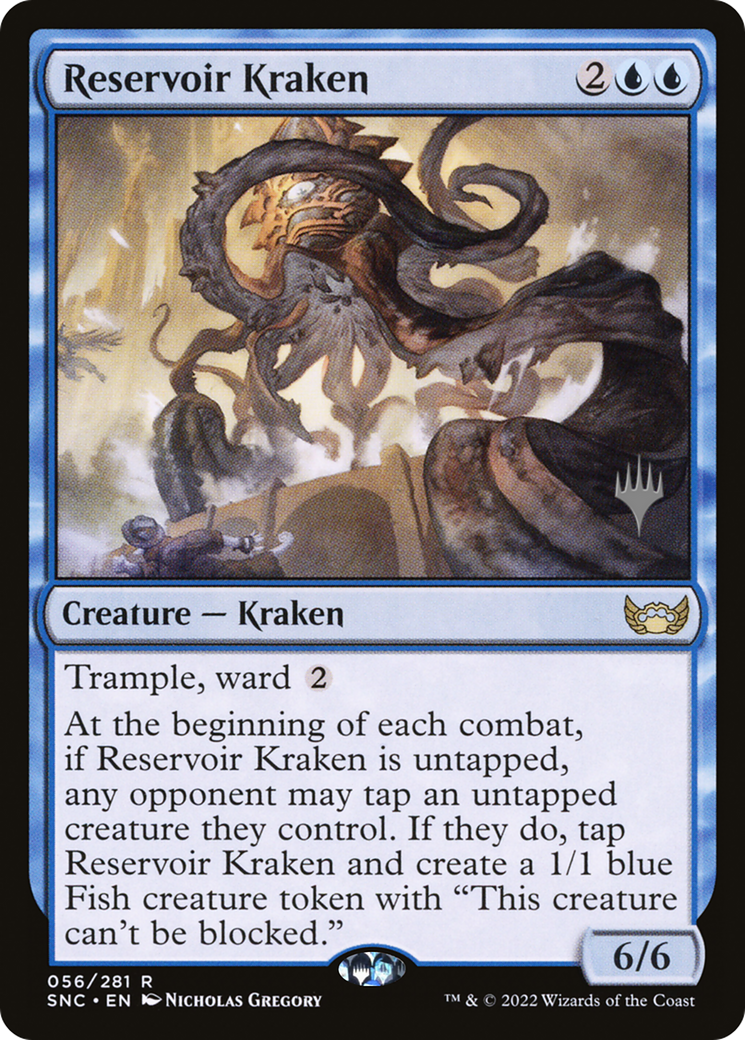 Reservoir Kraken (PPSNC-56P) - Streets of New Capenna Promos (Promo Pack) Foil