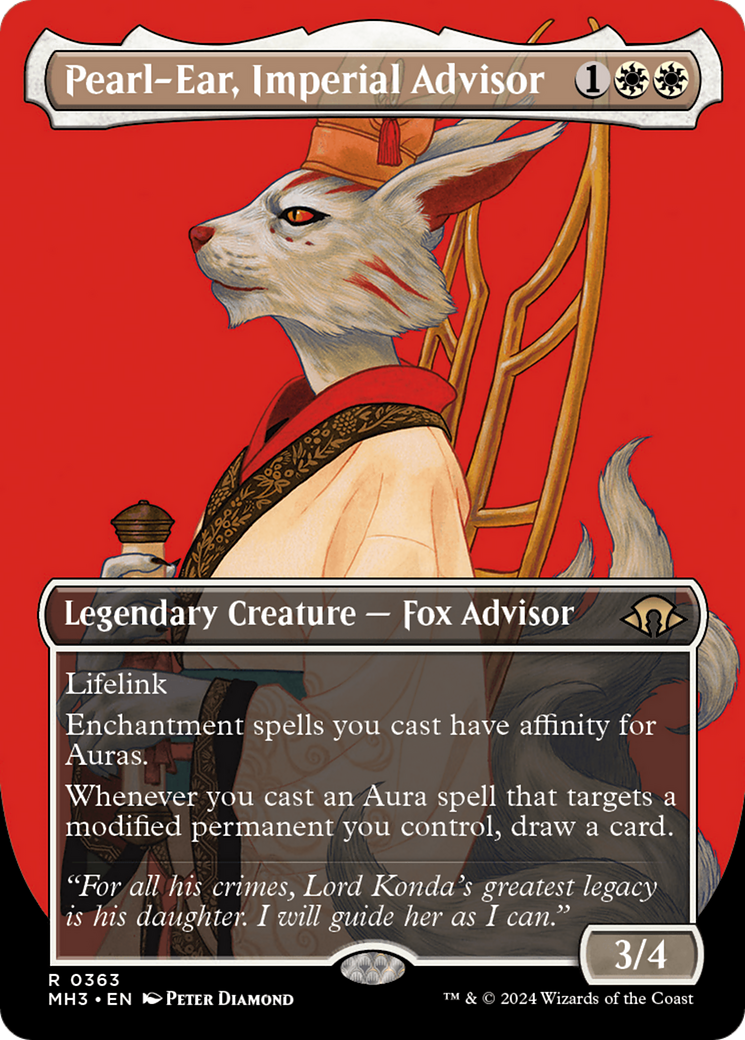 Pearl-Ear, Imperial Advisor (Borderless) (MH3-363) - Modern Horizons 3 (Borderless) Foil
