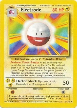 Electrode - 021/102 - Base Set Normal
